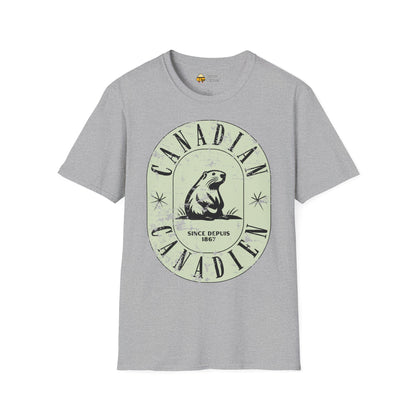 Vintage Canadian Beaver Softstyle T-Shirt