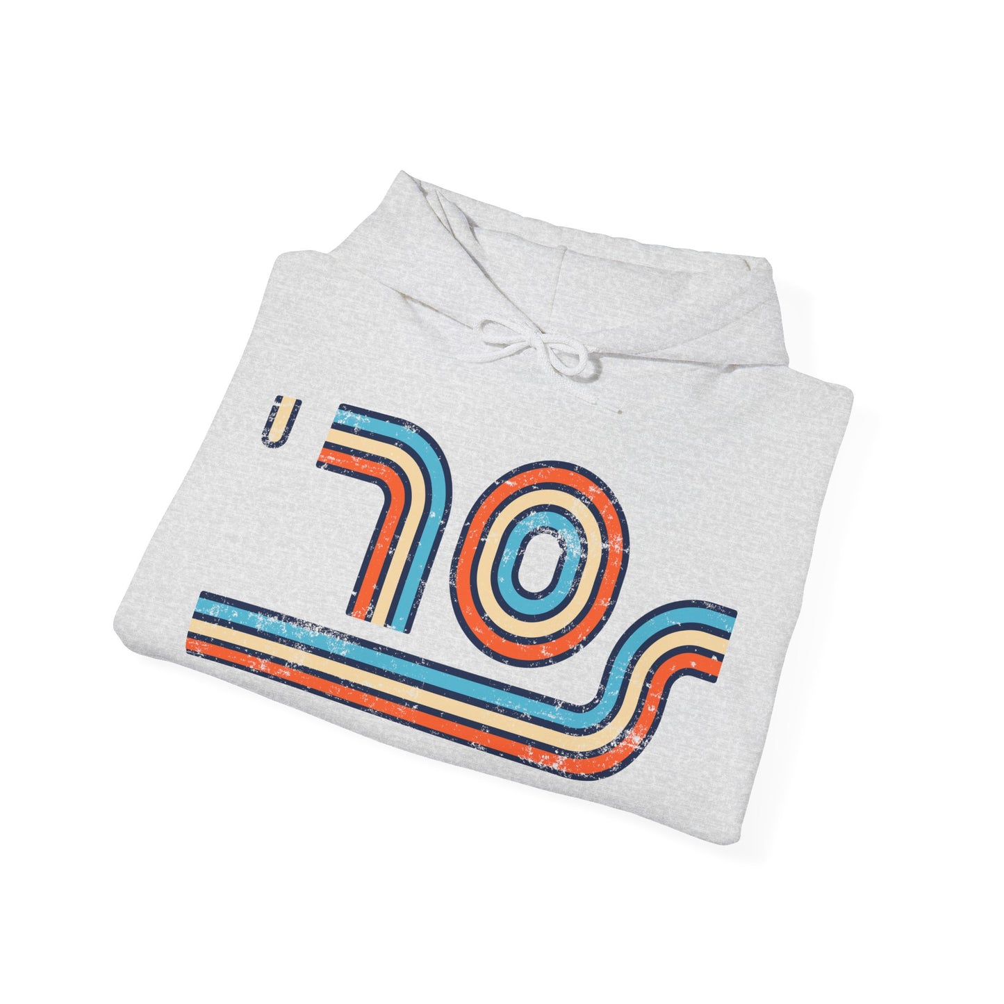 70s Distressed Retro Vibes Unisex Hoodie