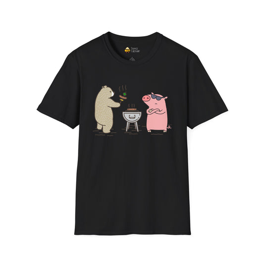 Funny BBQ Friends Softstyle T-Shirt
