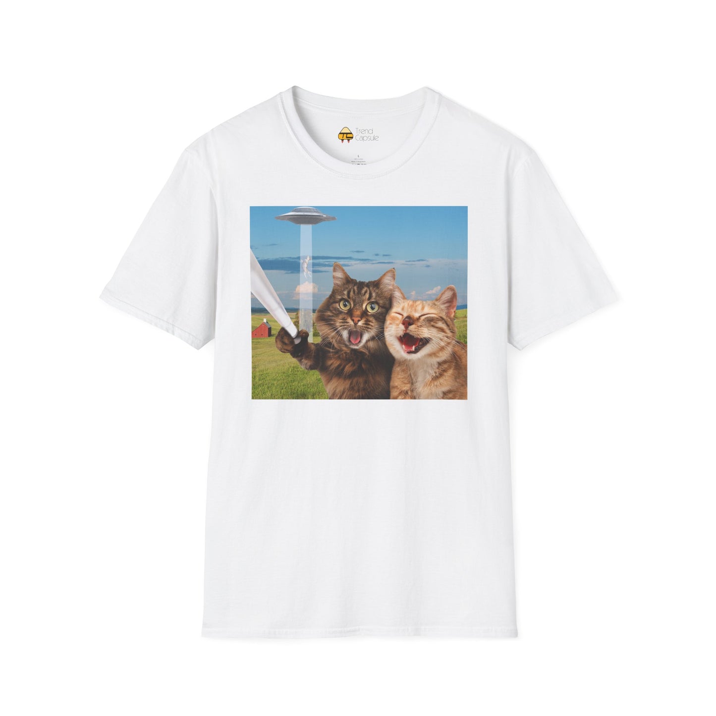 Cat UFO Selfie T-Shirt