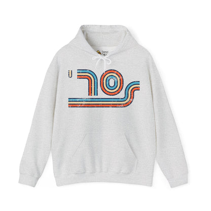 70s Distressed Retro Vibes Unisex Hoodie