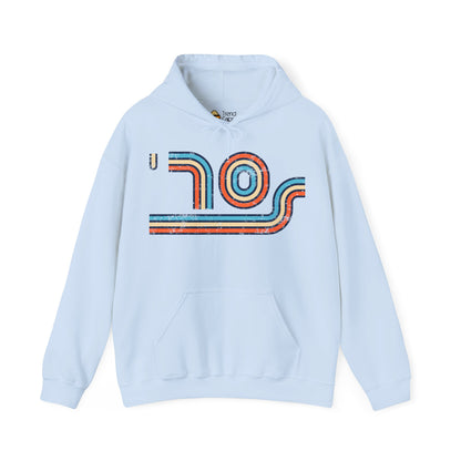70s Distressed Retro Vibes Unisex Hoodie