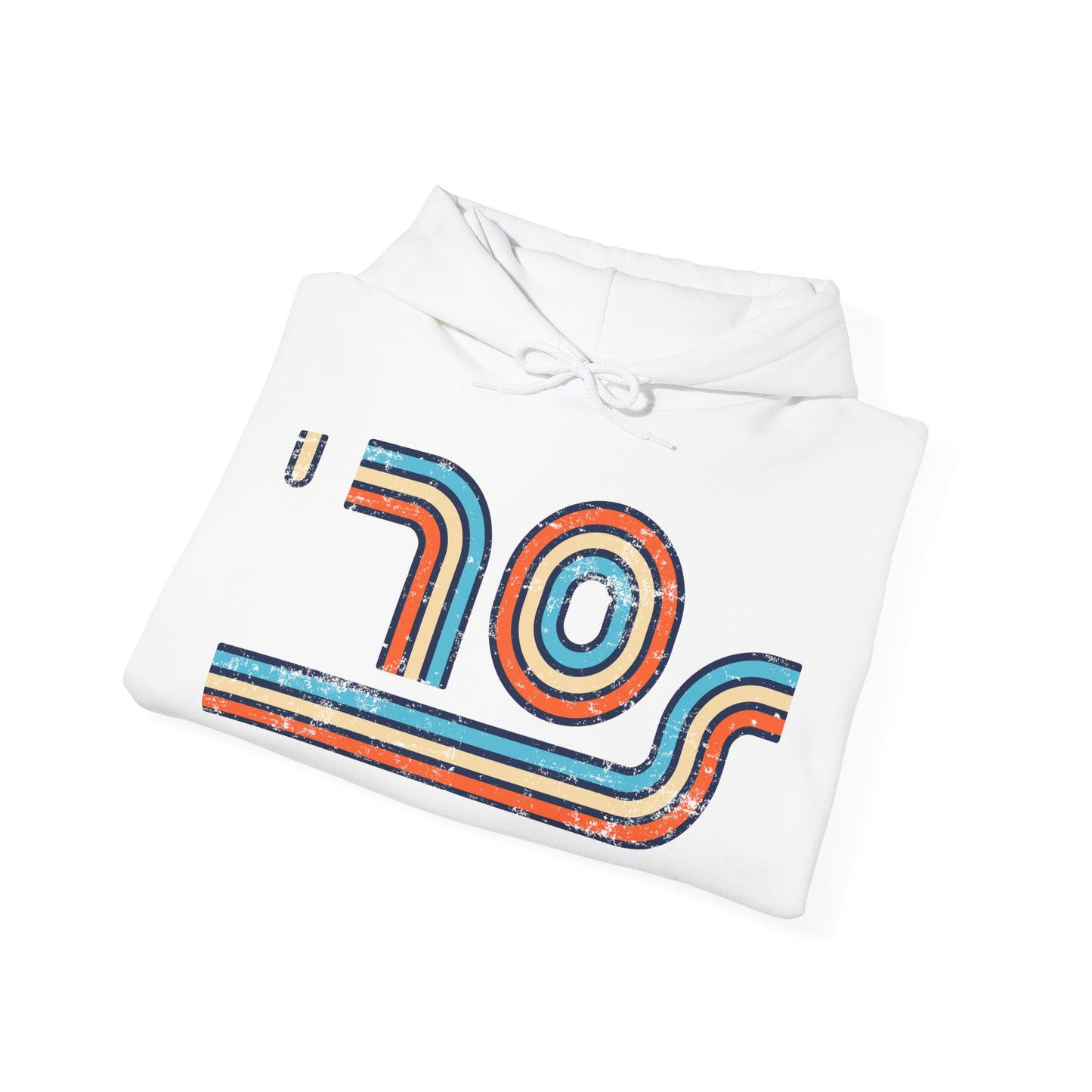 70s Distressed Retro Vibes Unisex Hoodie