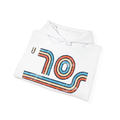 70s Distressed Retro Vibes Unisex Hoodie