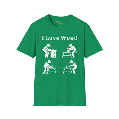 I Love Wood for Craftsmen Softstyle T-Shirt