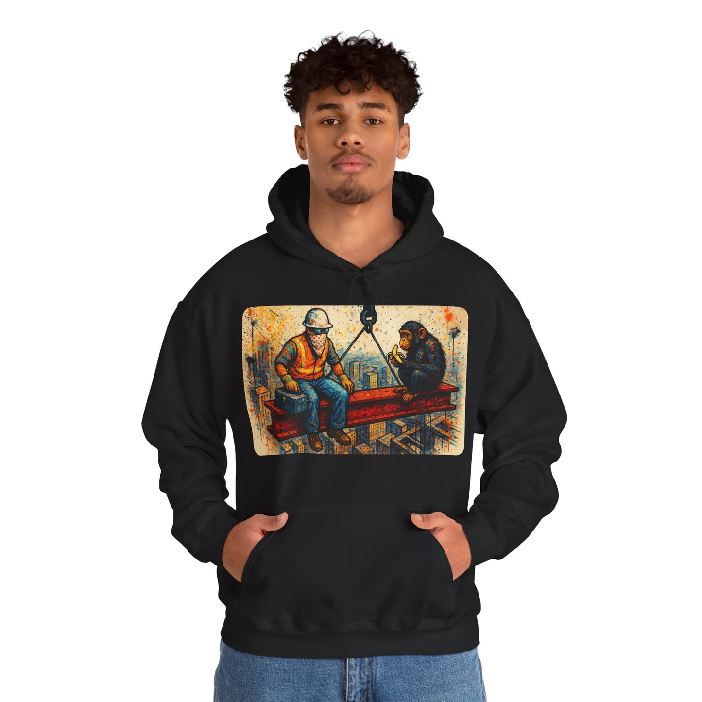 Urban Jungle Graffiti Heavy Hoodie