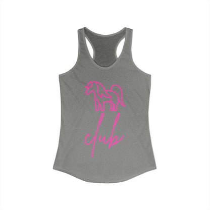 Women's Pony Club Pink Design Racerback Tank