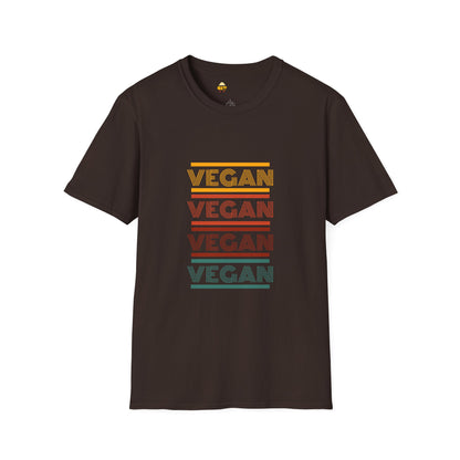 Retro Vegan Eco-Friendly Softstyle T-Shirt