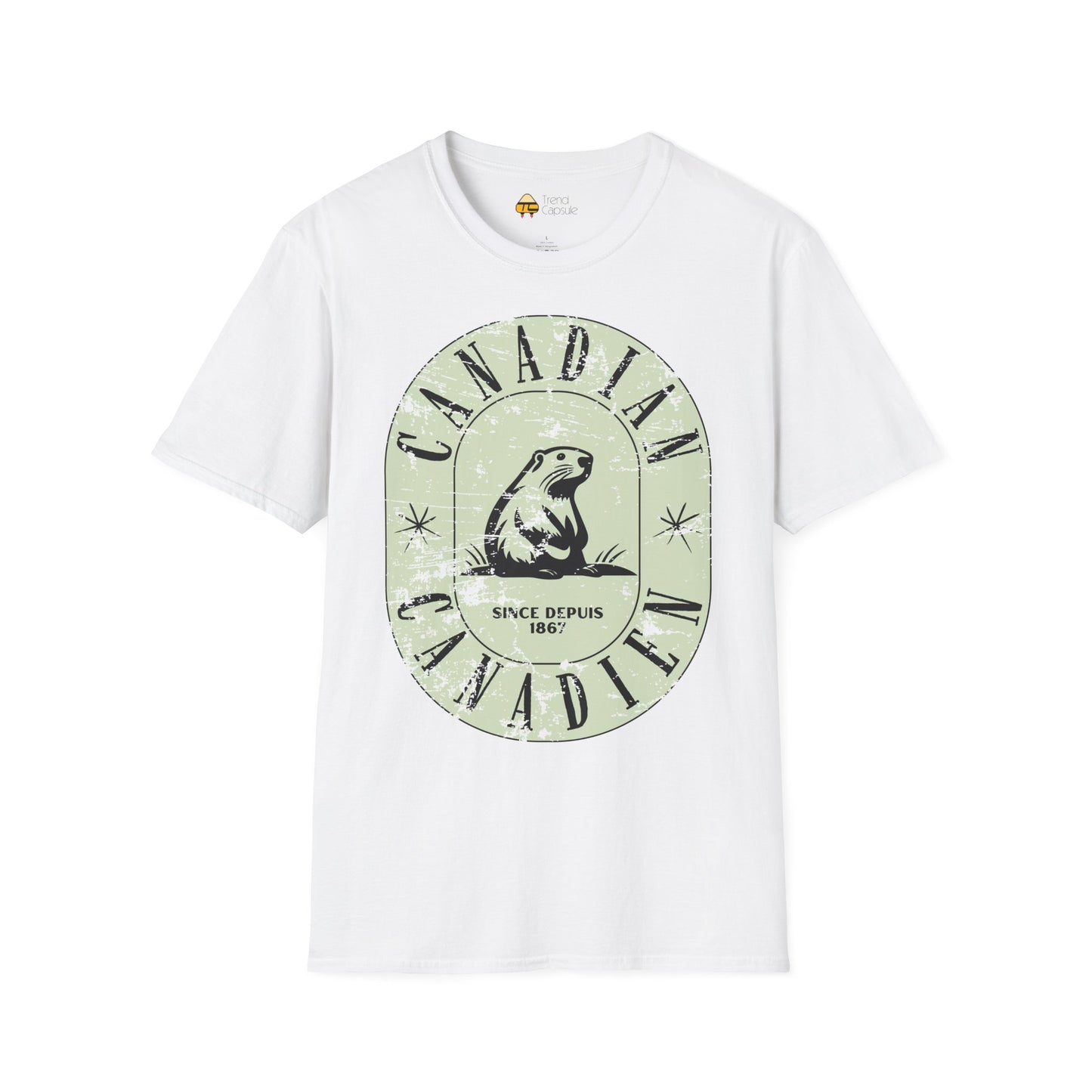 Vintage Canadian Beaver Softstyle T-Shirt
