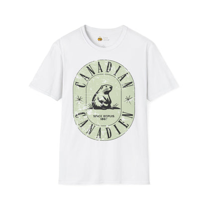 Vintage Canadian Beaver Softstyle T-Shirt