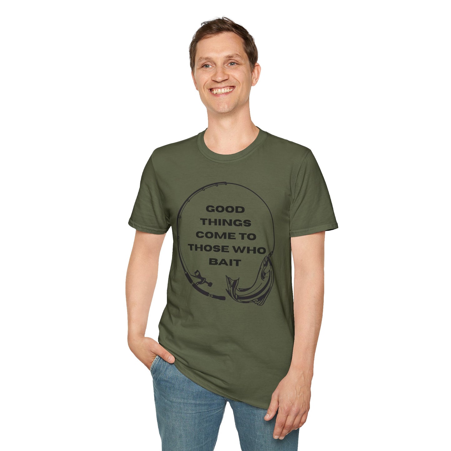 Fishing "Good Things Come to Those Who Bait" Softstyle T-Shirt