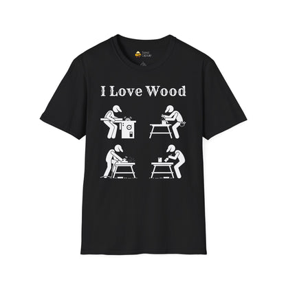I Love Wood for Craftsmen Softstyle T-Shirt