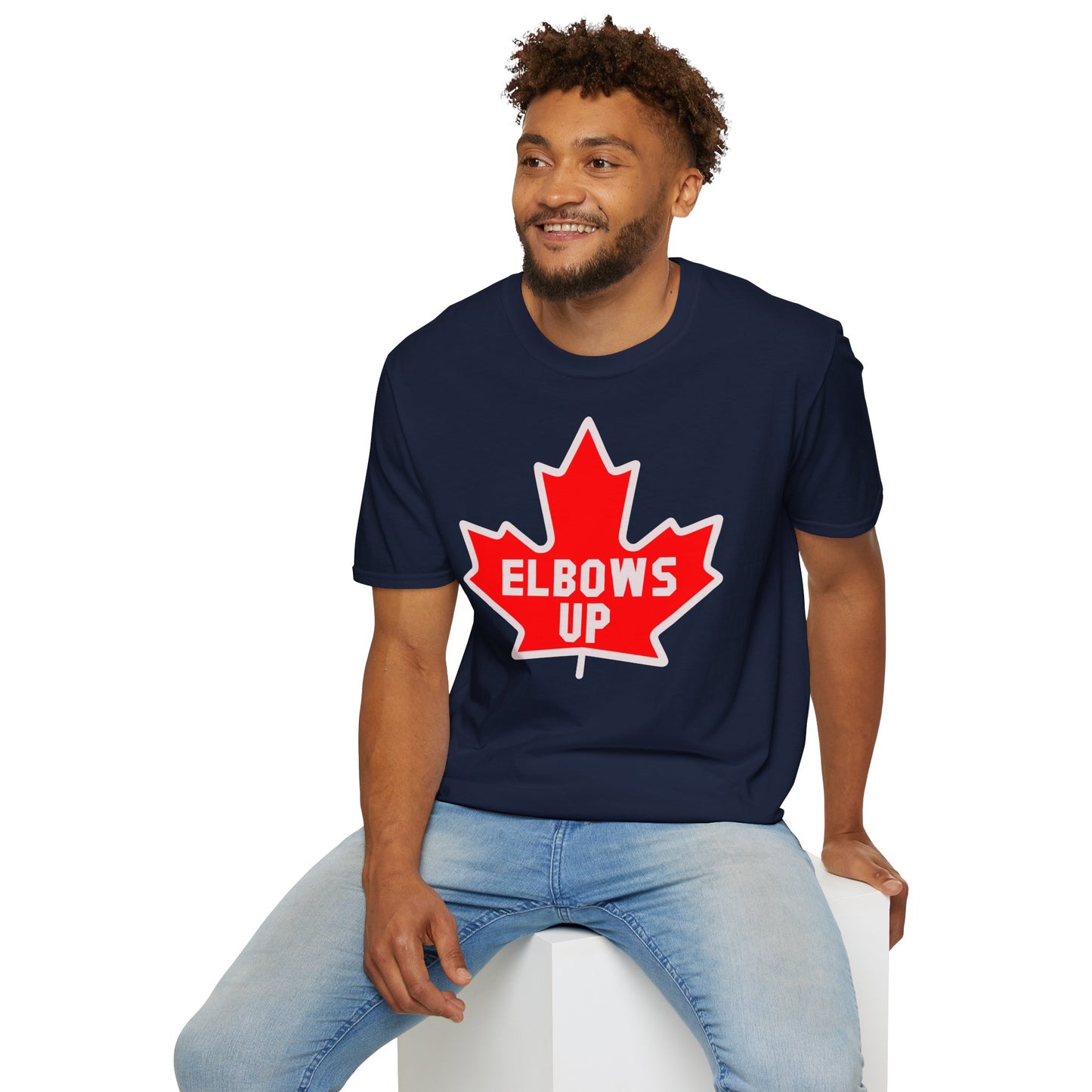 Elbows Up Maple Leaf T-Shirt
