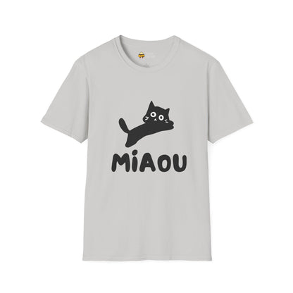 Playful Cat "MIAOU" Softstyle T-Shirt