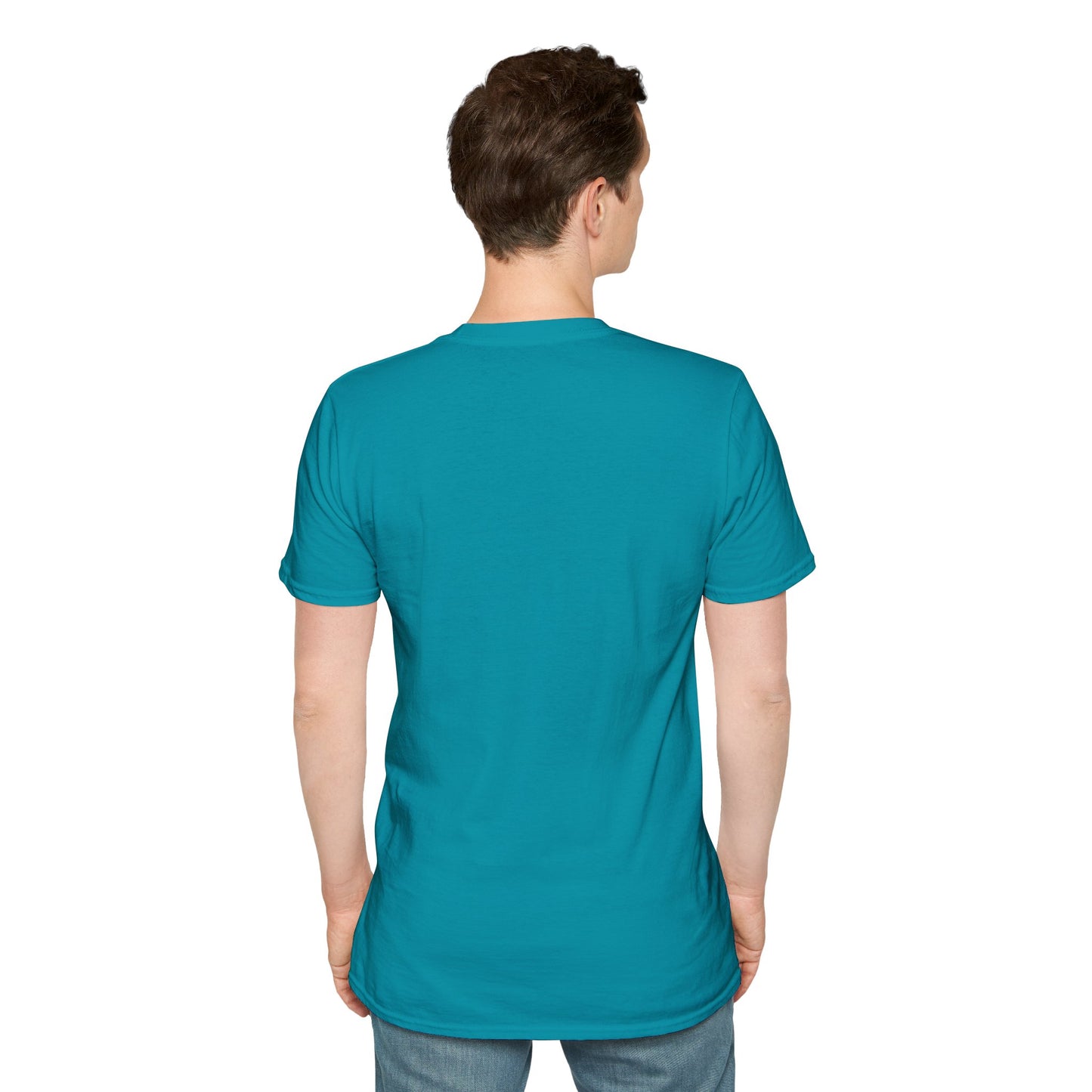 Biker Desert Road Spray-paint Softstyle T-Shirt