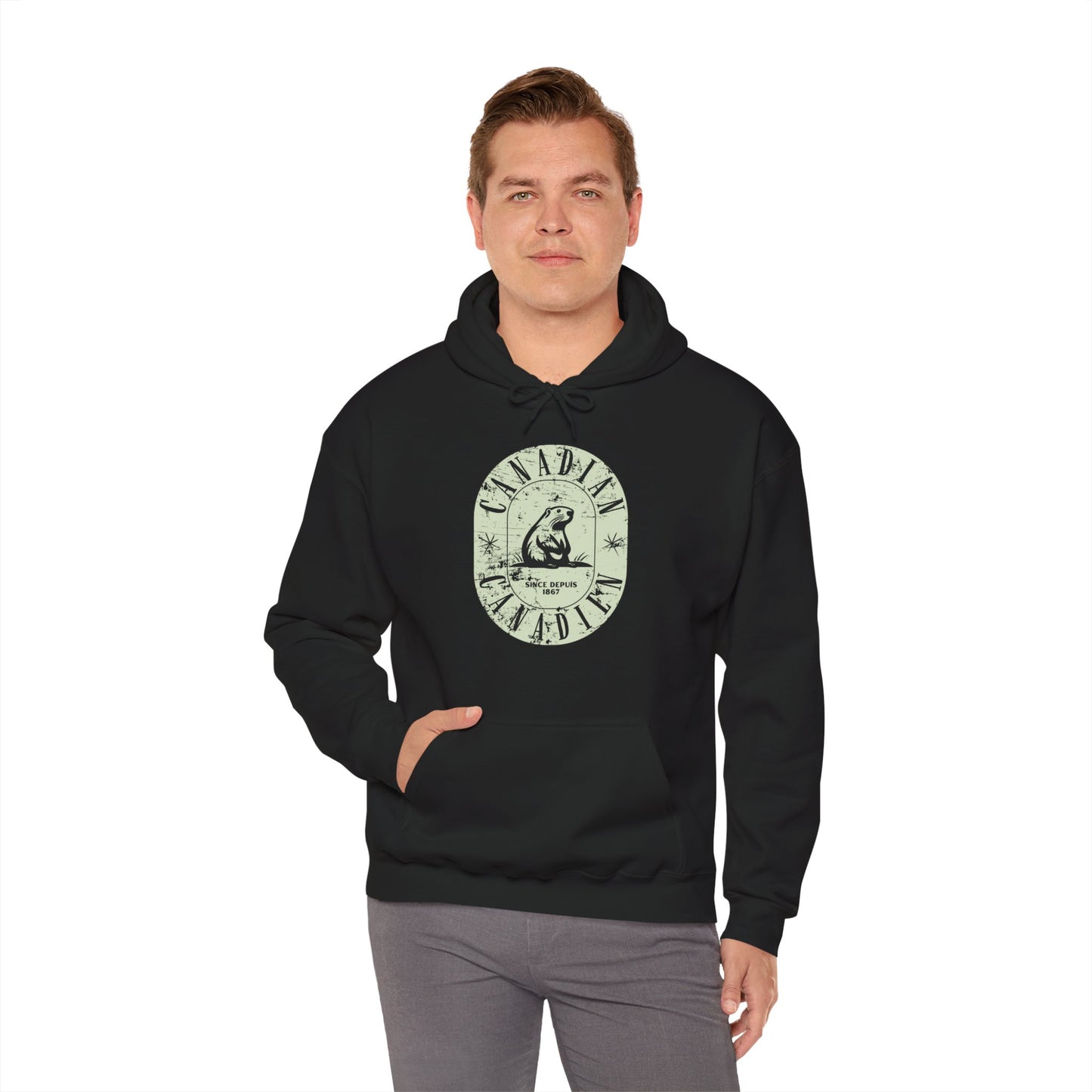 Vintage Canadian Beaver Heritage Hoodie