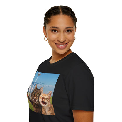 Cat UFO Selfie T-Shirt