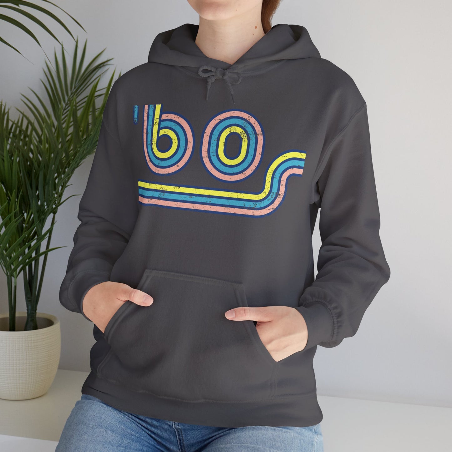 60s Distressed Retro Vibes Unisex Hoodie