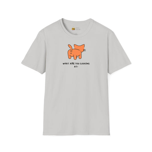 Funny Cat 'What Are You Looking At?' Softstyle T-Shirt