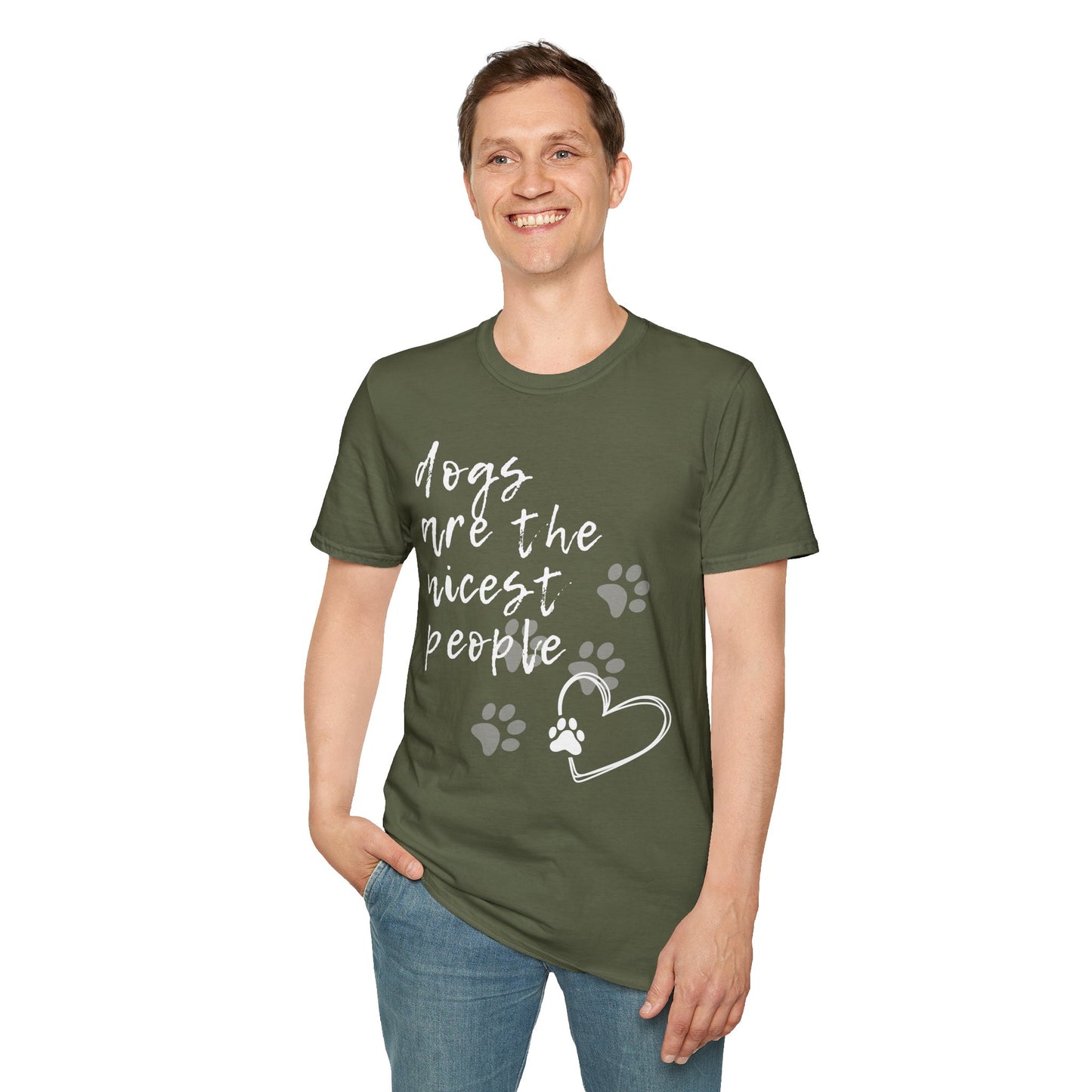 Dogs Are The Nicest People Softstyle T-Shirt