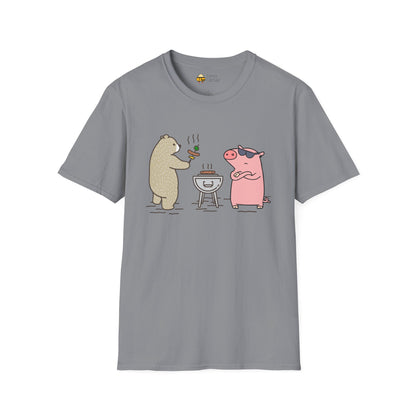 Funny BBQ Friends Softstyle T-Shirt