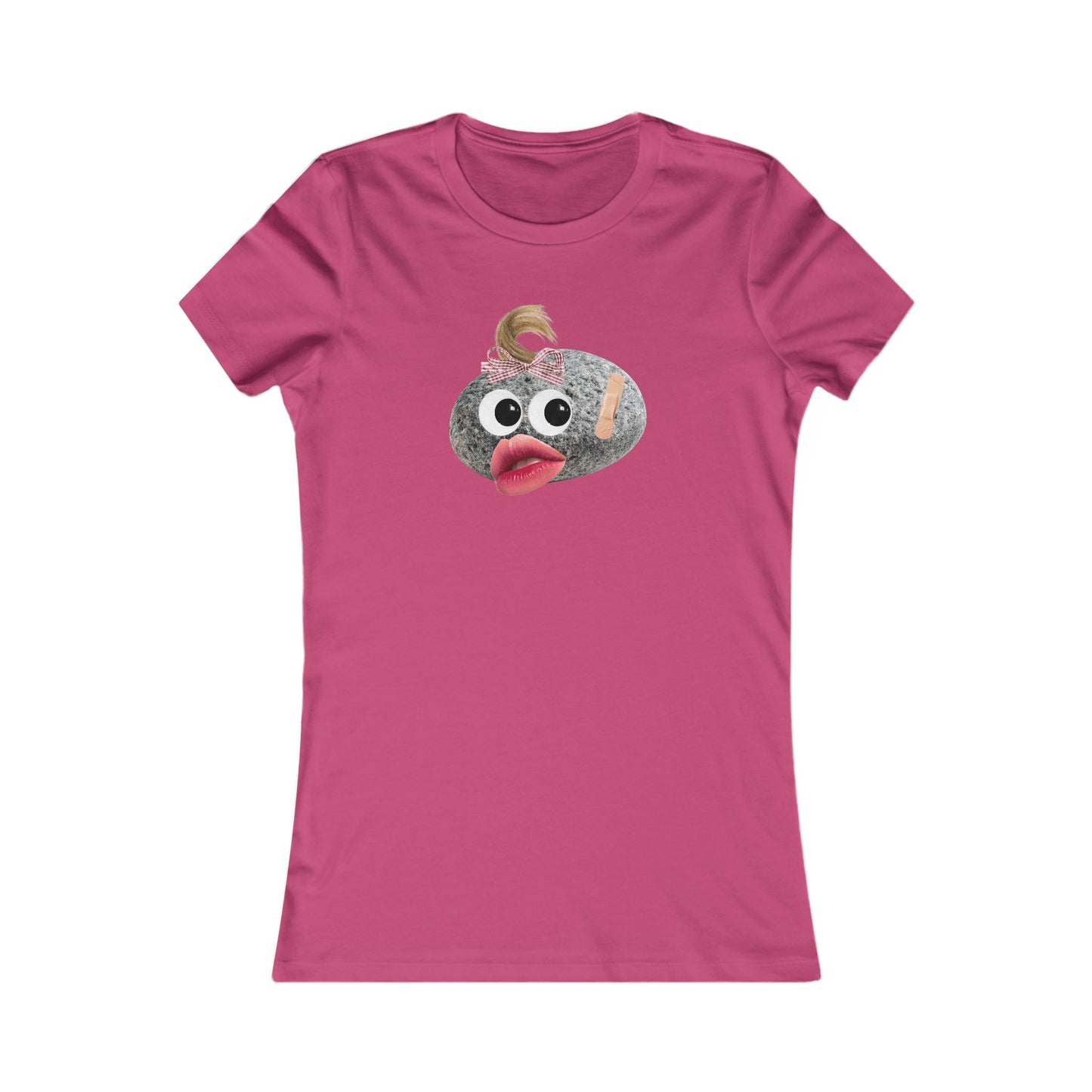 Women's Pet Rock Photo Collage T-Shirt