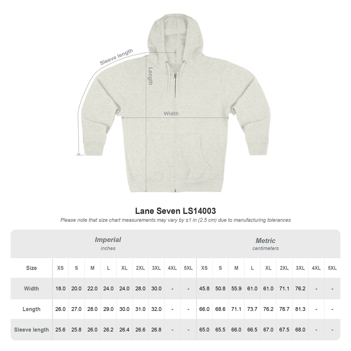 True North Strong Heavy Blend Zip Hoodie