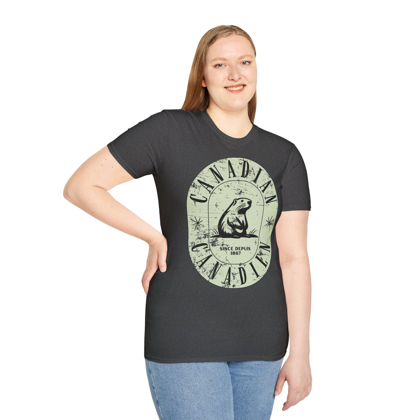 Vintage Canadian Beaver Softstyle T-Shirt