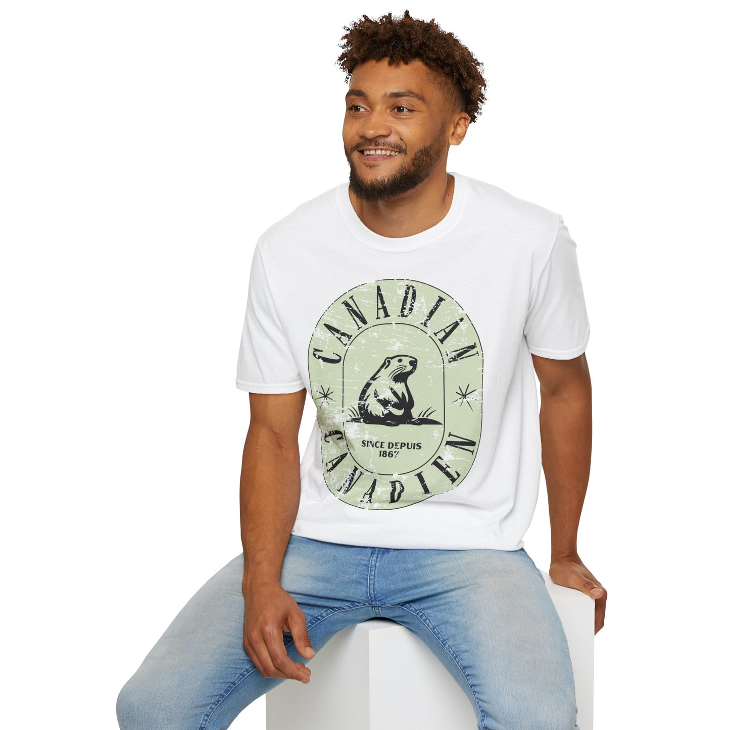 Vintage Canadian Beaver Softstyle T-Shirt