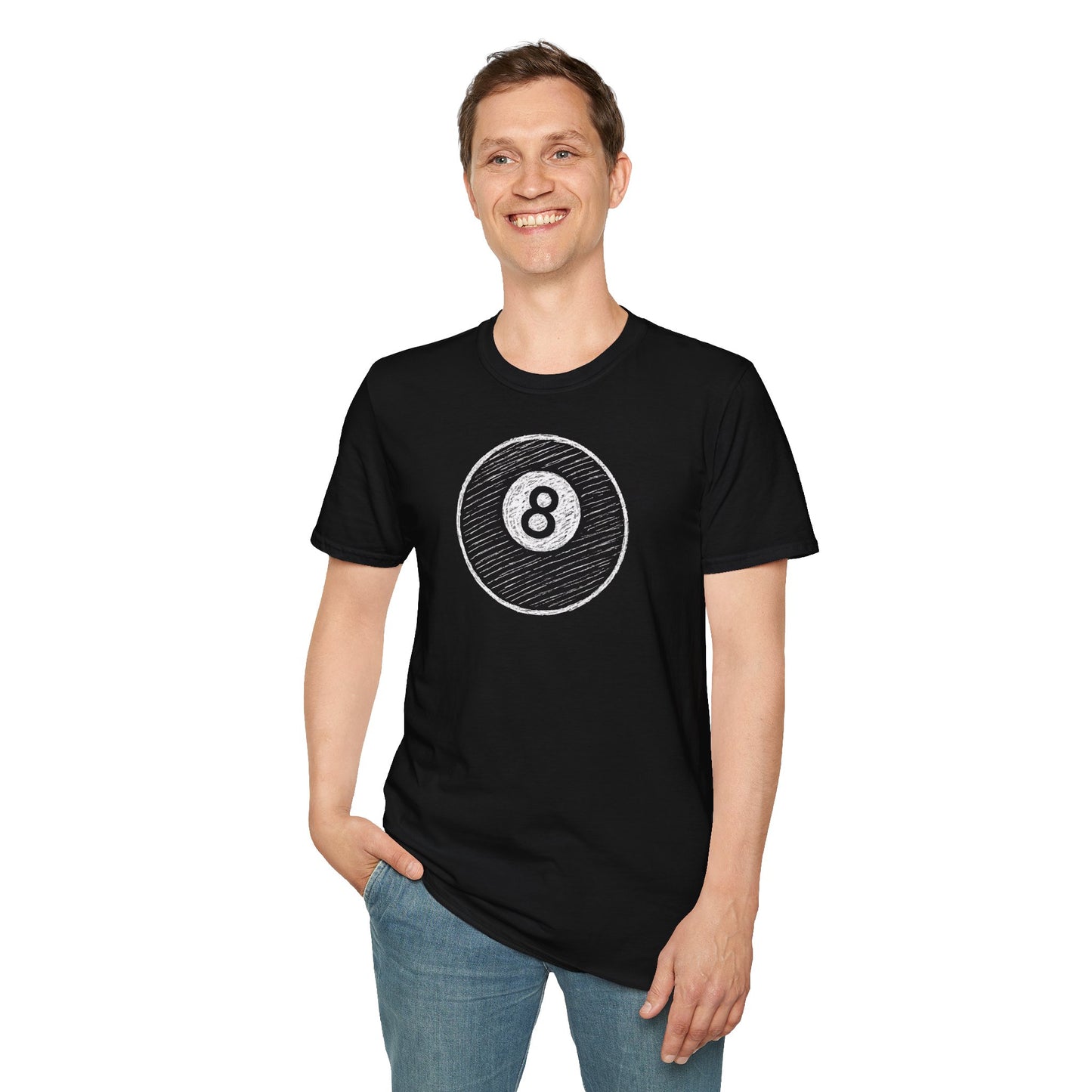 Vintage Chalkboard 8-Ball T-Shirt