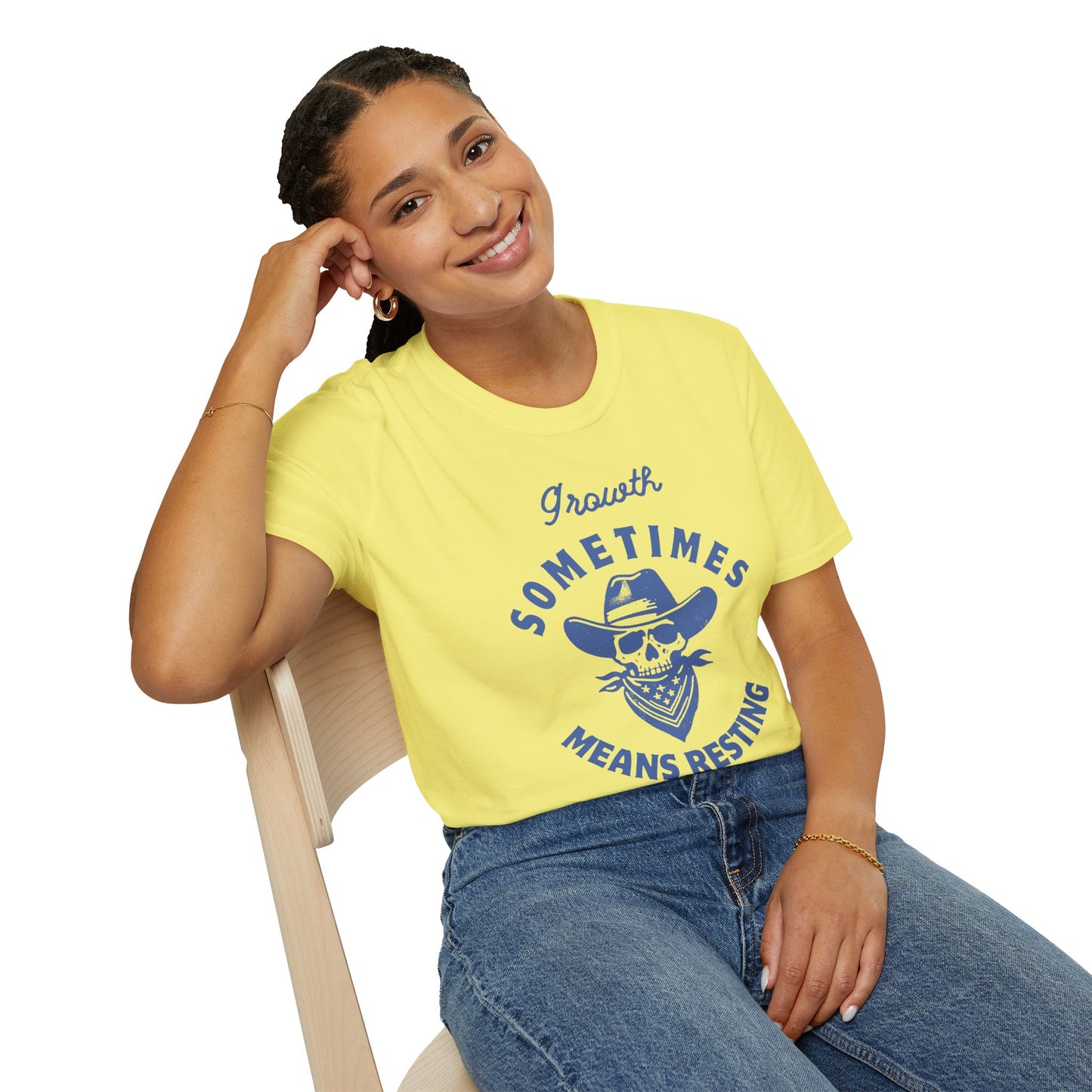 "Growth Sometimes Means Resting" Softstyle T-Shirt