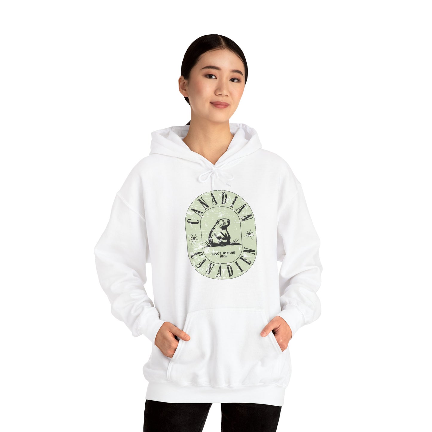 Vintage Canadian Beaver Heritage Hoodie