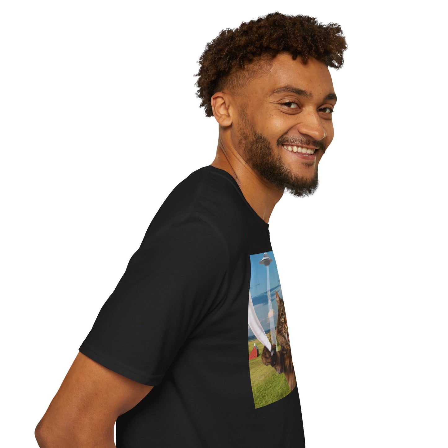 Cat UFO Selfie T-Shirt