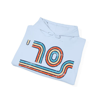 70s Distressed Retro Vibes Unisex Hoodie