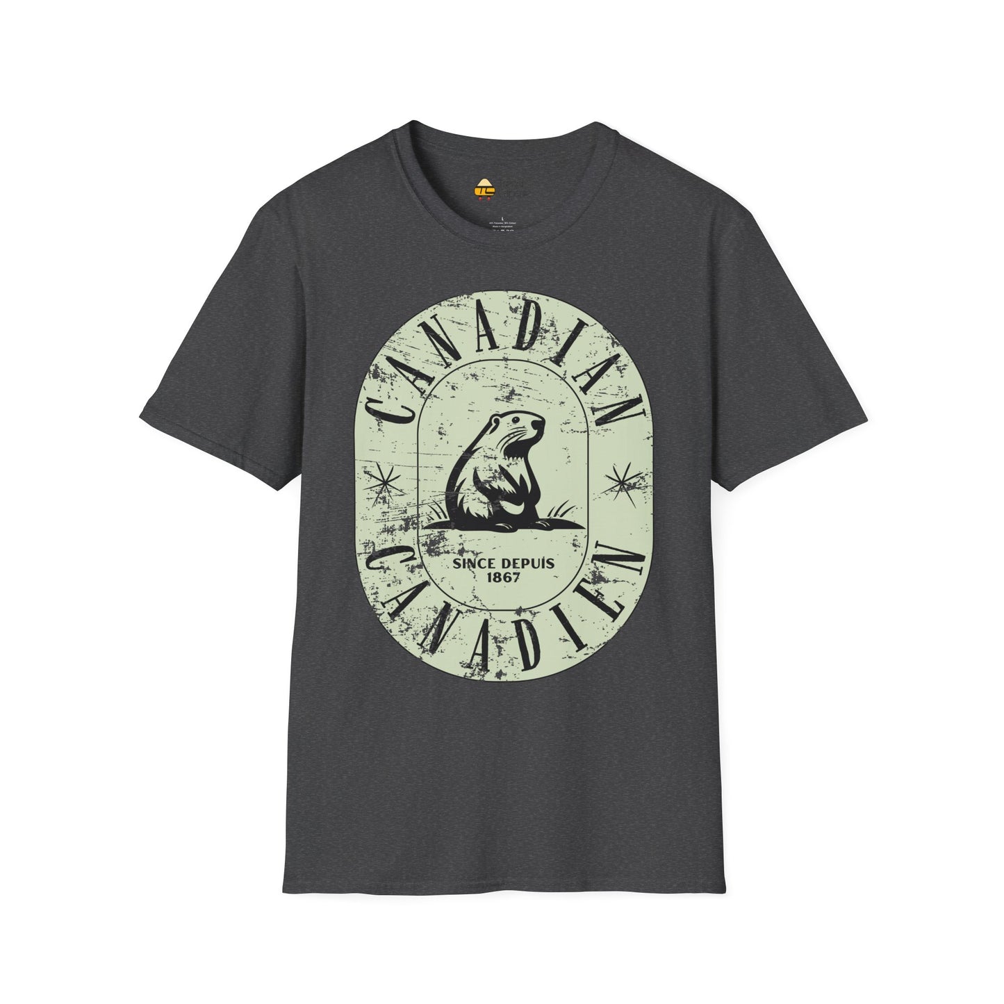 Vintage Canadian Beaver Softstyle T-Shirt