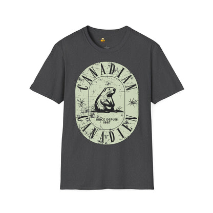 Vintage Canadian Beaver Softstyle T-Shirt