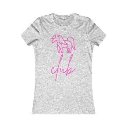 Women's Pony Club Pink Design Softstyle T-Shirt