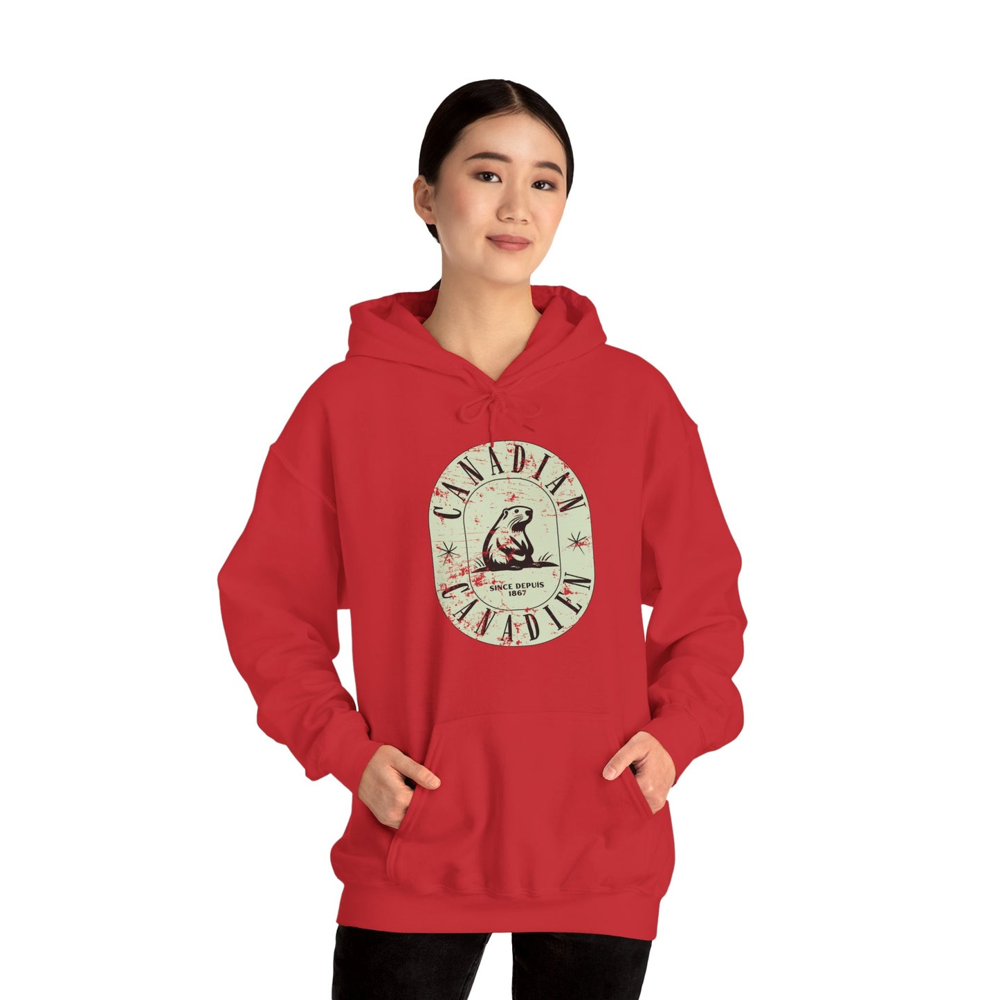 Vintage Canadian Beaver Heritage Hoodie