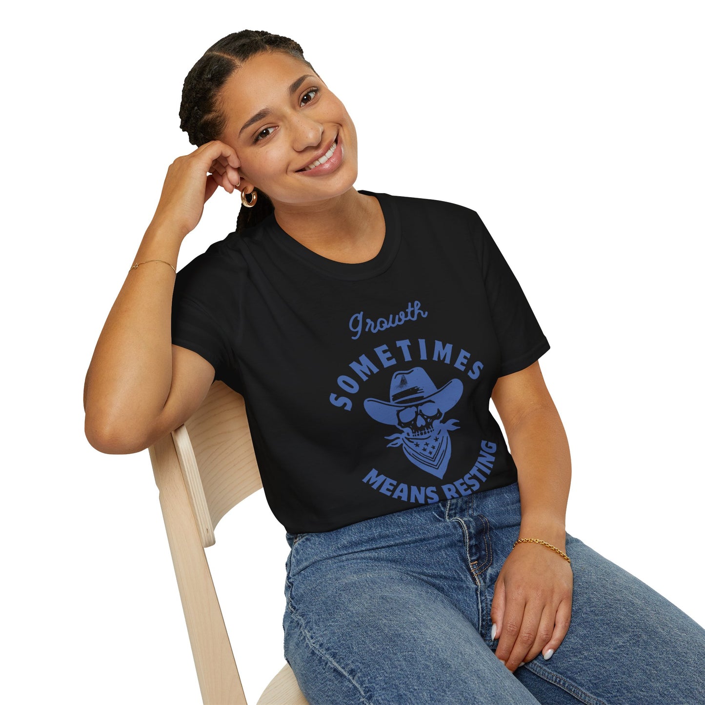 "Growth Sometimes Means Resting" Softstyle T-Shirt