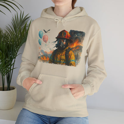 Women's Baby Gender Reveal Gone Wrong Firefighter Tribute Hoodie