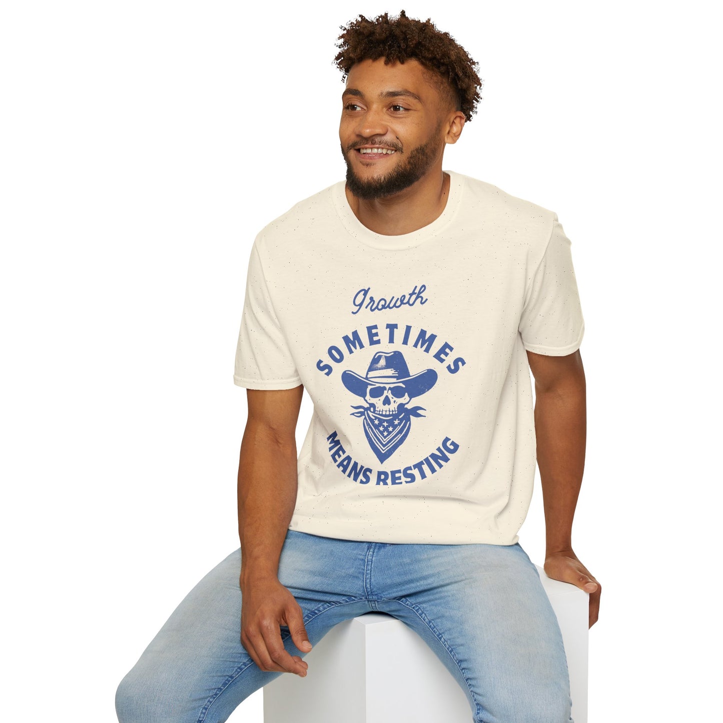 "Growth Sometimes Means Resting" Softstyle T-Shirt