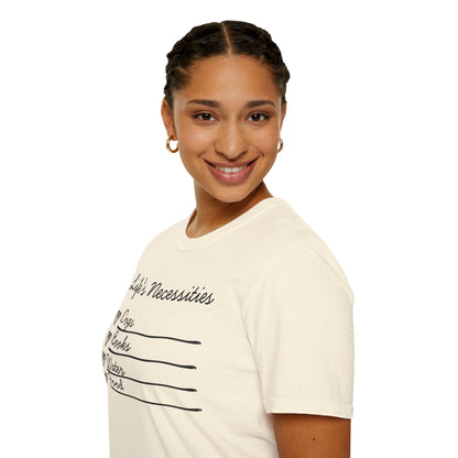 Life's Necessities Dogs & Books Softstyle T-Shirt