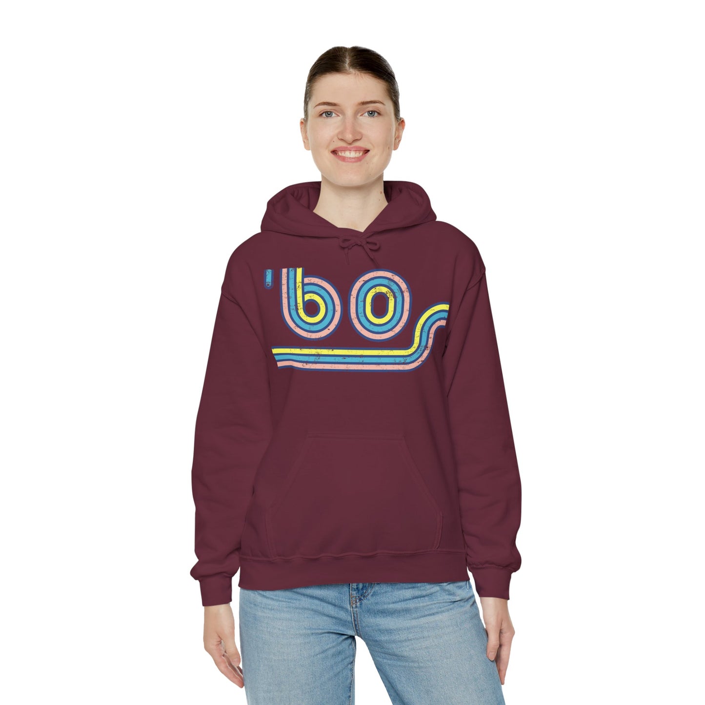 60s Distressed Retro Vibes Unisex Hoodie