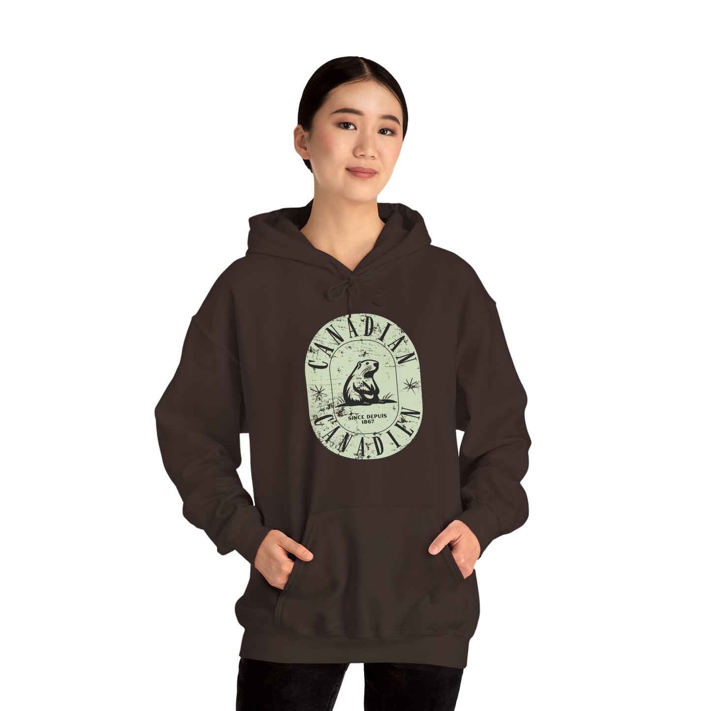 Vintage Canadian Beaver Heritage Hoodie