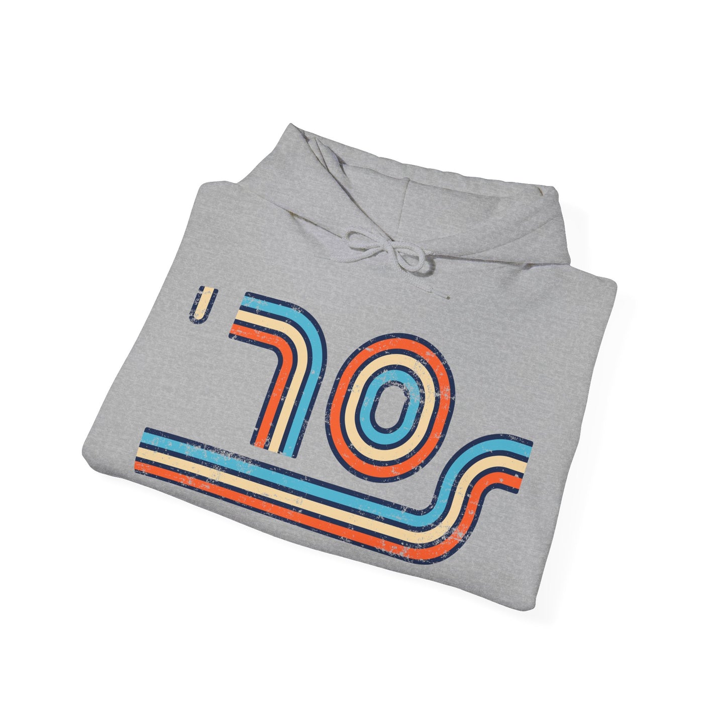 70s Distressed Retro Vibes Unisex Hoodie