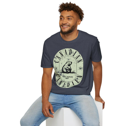 Vintage Canadian Beaver Softstyle T-Shirt