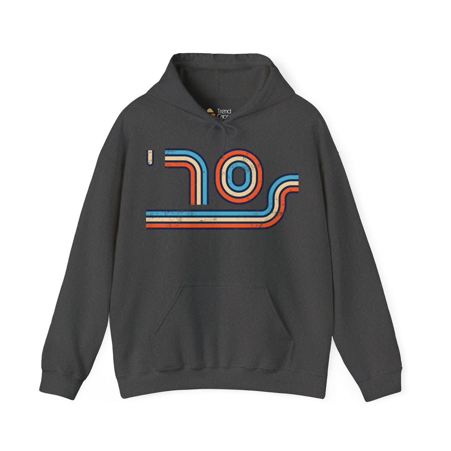 70s Distressed Retro Vibes Unisex Hoodie