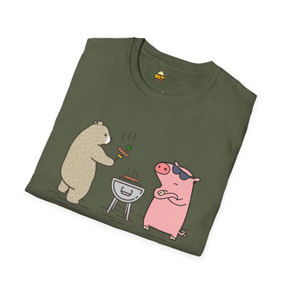 Funny BBQ Friends Softstyle T-Shirt