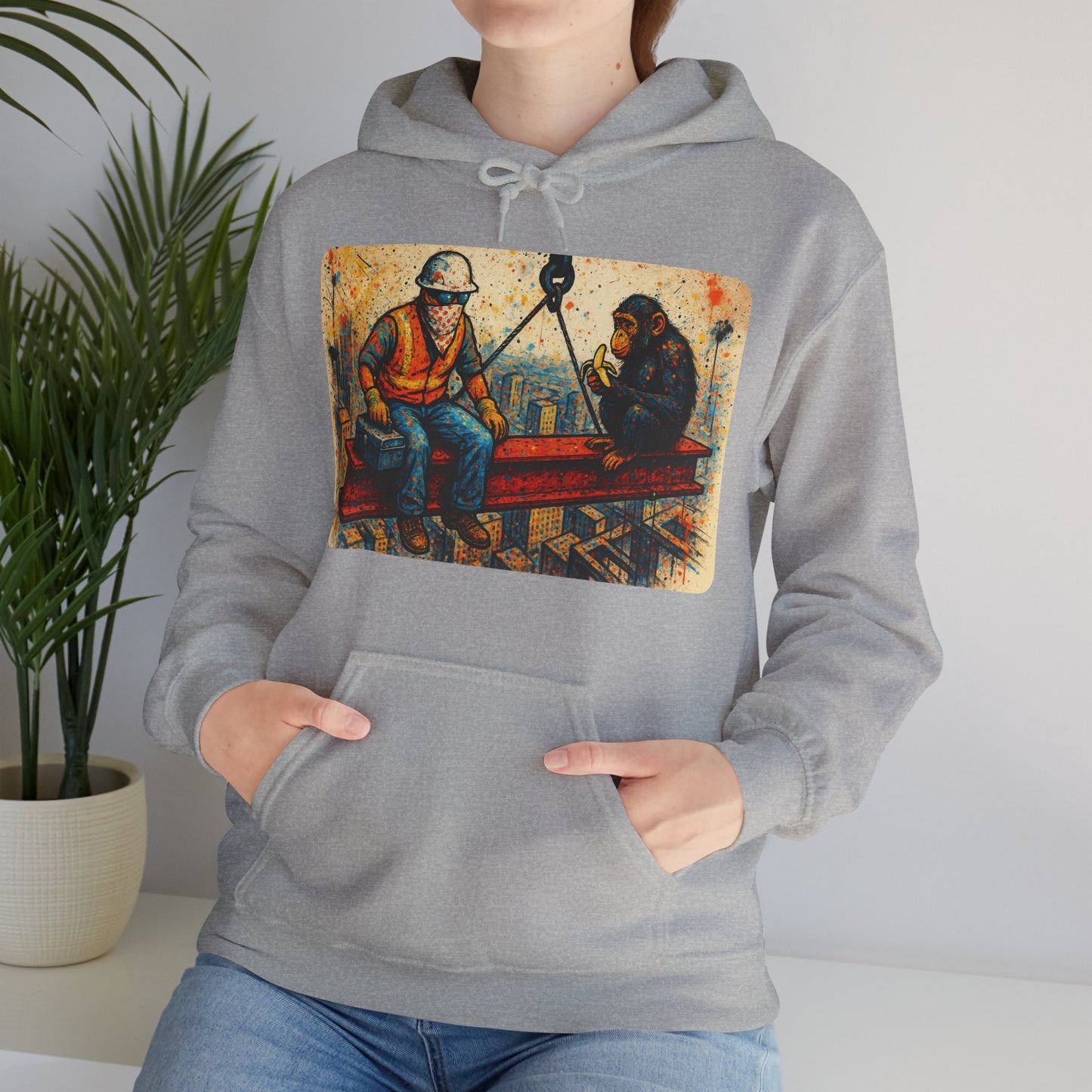 Urban Jungle Graffiti Heavy Hoodie