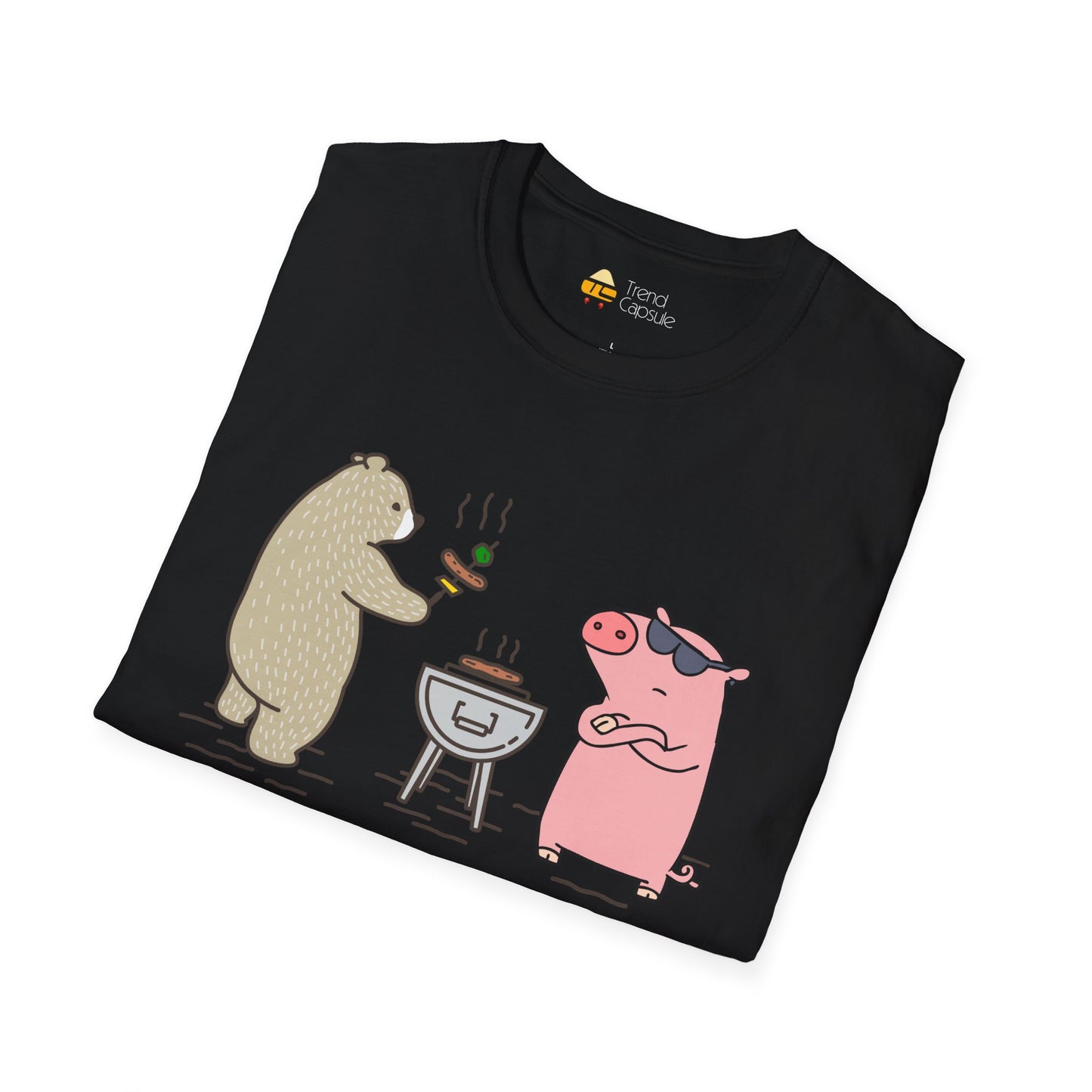Funny BBQ Friends Softstyle T-Shirt